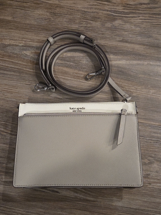 kate spade Handbags - kate spade Two-Tone Gray and White Crossbody Bag